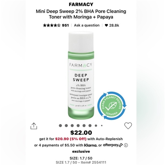 Farmacy Deep Sweep toner bundle - Picture 3 of 3